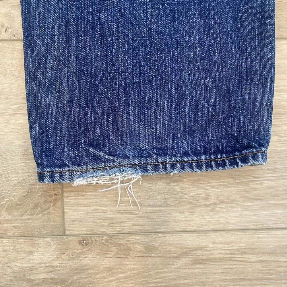 Lands' End Square Rigger Men's Straight Fit Blue Jeans Size 35x30 Selvedge Pants